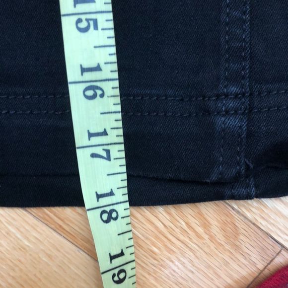 🔴 2 for $25 WILD FABLE Stretch Black Denim Seamed Mini Skirt size 22W - Picture 4 of 6